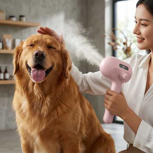 Electric Steam Pet Grooming Brush