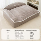 Plush Bolster Dog Cat Sofa Bed Washable Thermal Pet Nest