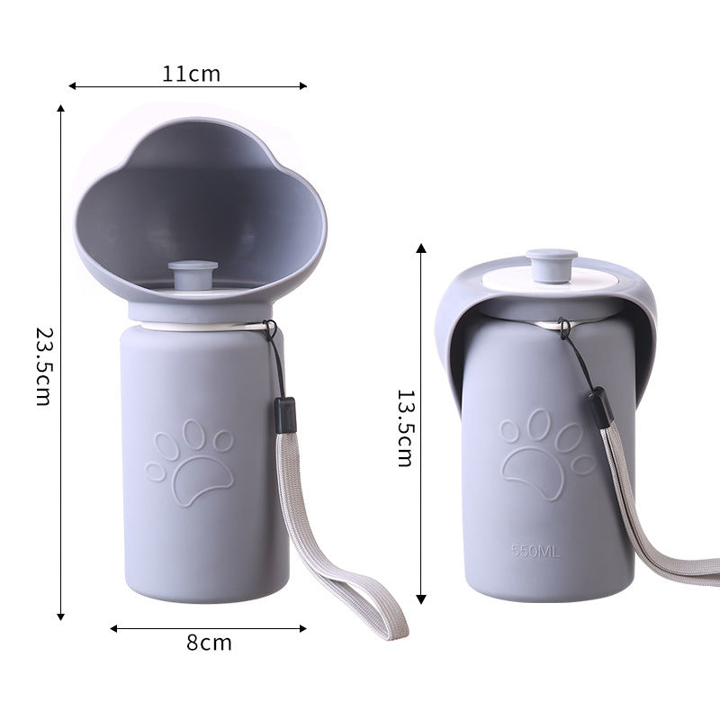 Pet Outdoor Folding Drinking Cup Silicone Dog Water Feeder