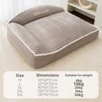 Plush Bolster Dog Cat Sofa Bed Washable Thermal Pet Nest