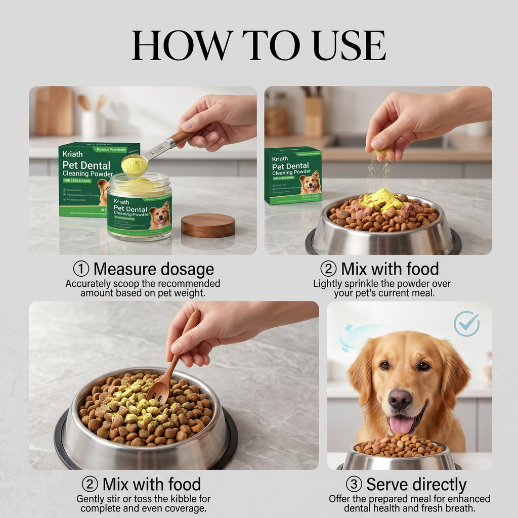 Pet Teeth Cleaning Powder for Cats and Dogs