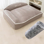 Plush Bolster Dog Cat Sofa Bed Washable Thermal Pet Nest