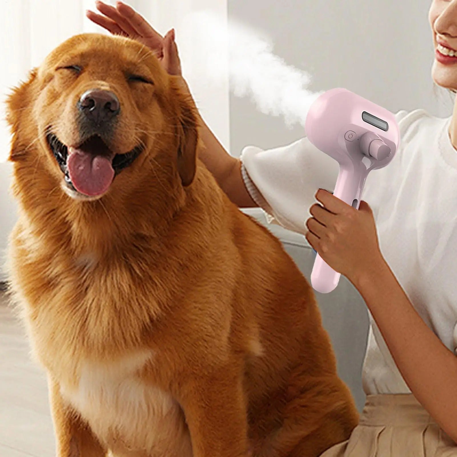 Electric Steam Pet Grooming Brush