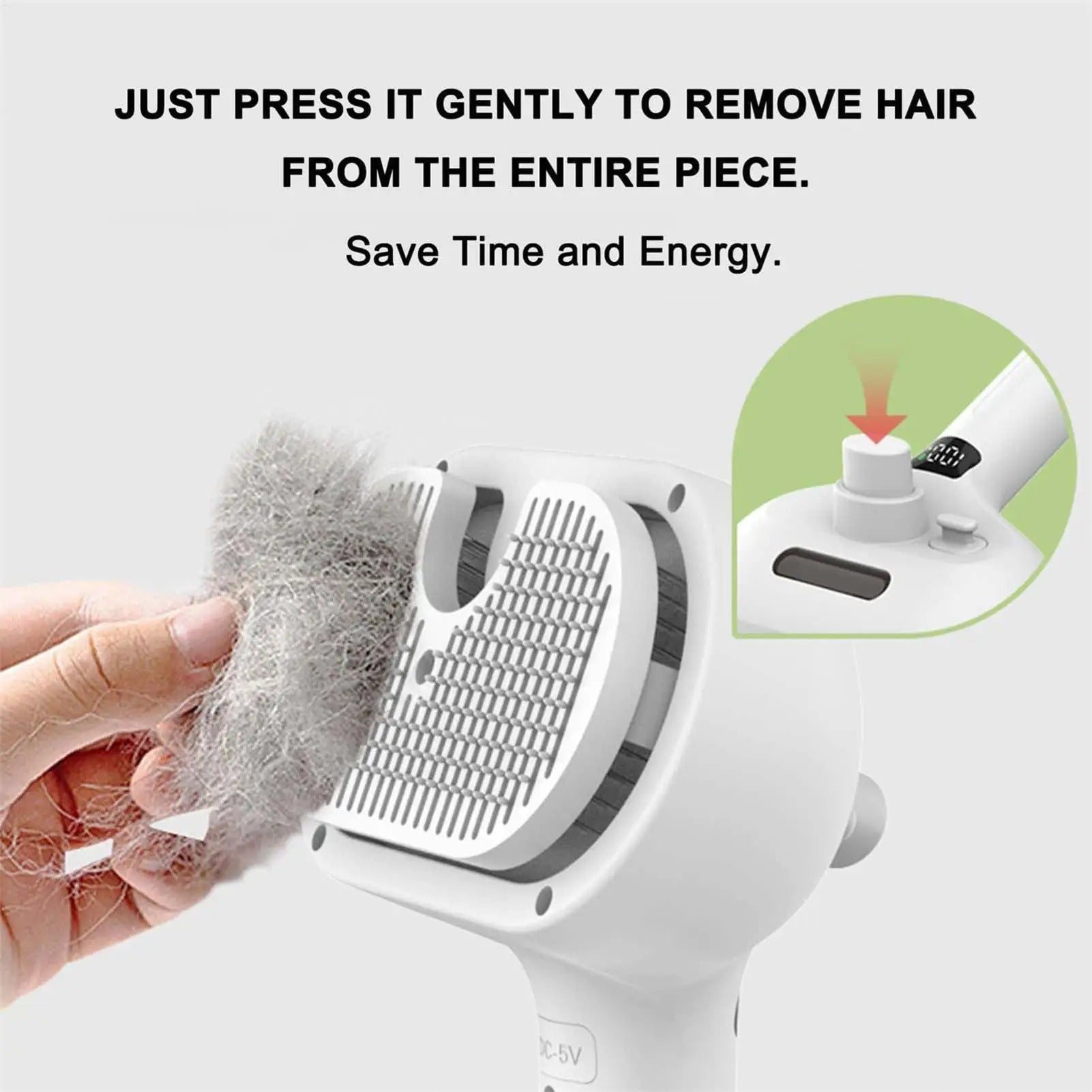 Electric Steam Pet Grooming Brush