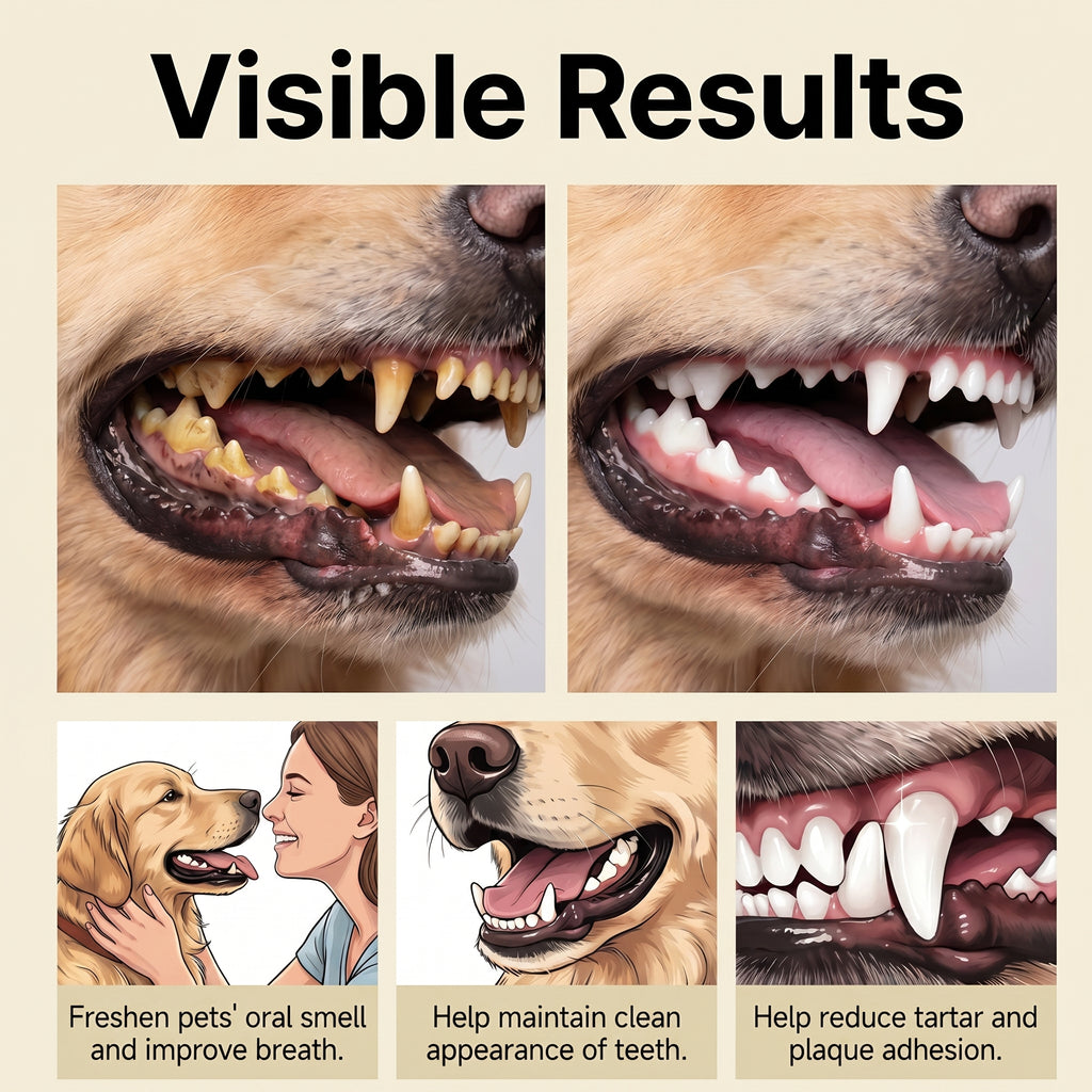 Pet Teeth Cleaning Powder for Cats and Dogs