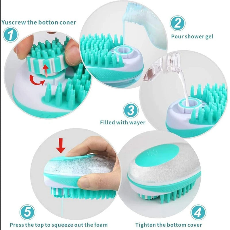 Pet Dog & Cat Bath Brush